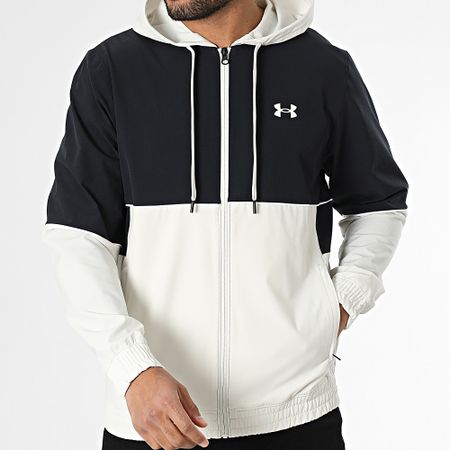 Under Armour - Zone Chaqueta tejida con capucha y cremallera 1383400 Beige Negro