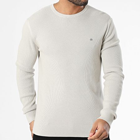 Calvin Klein - Jersey microtextura 4080 Beige