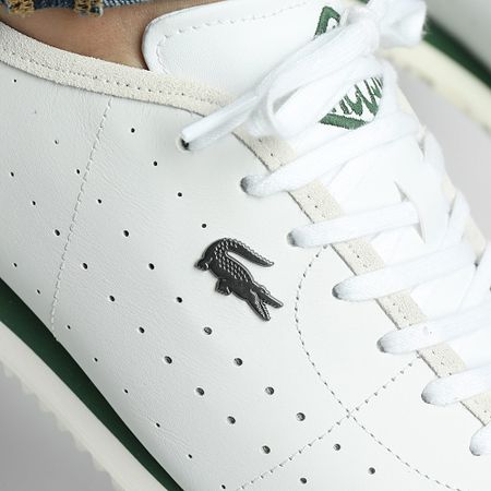 Lacoste - Zapatillas Club-Low 125 Blanco Verde Oscuro