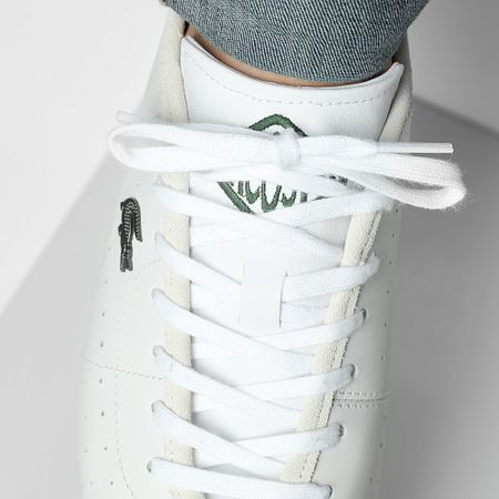 Lacoste - Zapatillas Club-Low 125 Blanco Verde Oscuro