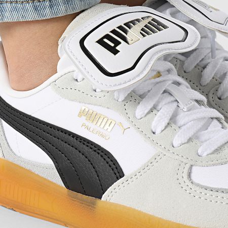 Puma - Zapatillas Mujer Palermo Moda Lengüeta 401679 Gris Pluma Puma Negro