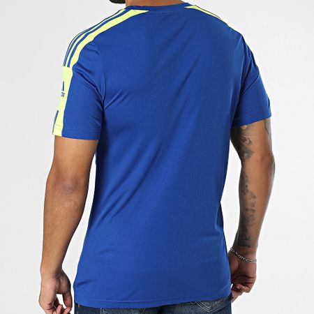 Adidas Performance - Camiseta Squad 21 GP6421 Azul Real Amarillo Fluorescente