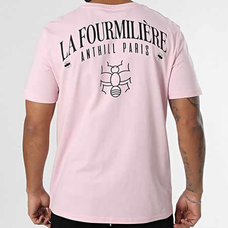 Anthill - Tee Shirt Oversize Large La Fourmilière Rosa Negro