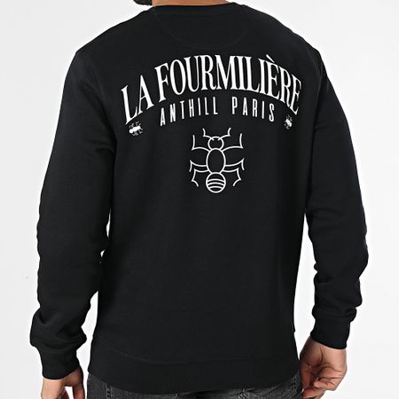 Anthill - La Fourmilière Sudadera cuello redondo Negro Blanco