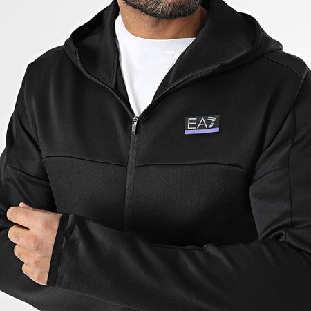 EA7 Emporio Armani - 6DPM70-PJJHZ Chaqueta con cremallera y capucha Negro