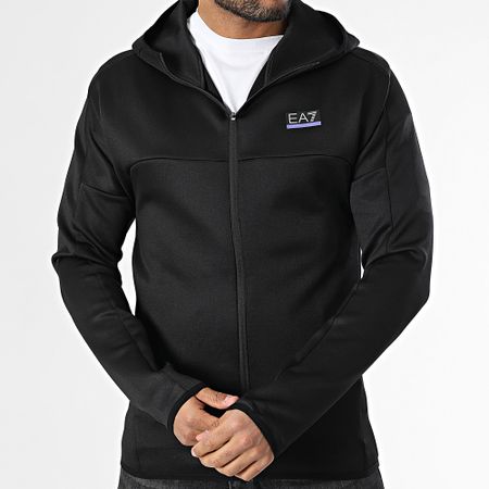 EA7 Emporio Armani - 6DPM70-PJJHZ Chaqueta con cremallera y capucha Negro
