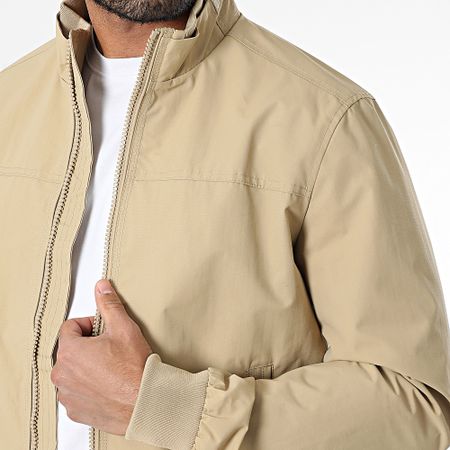 Superdry - Harrington M5012079A Chaqueta con cremallera de nailon beige