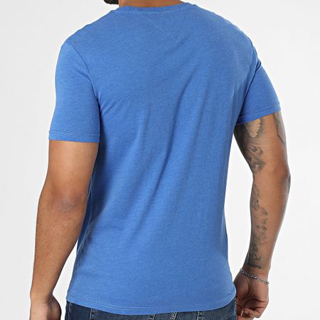 Tommy Jeans - Slim Tee Shirt Jaspe 0363 Azul Real Calentado
