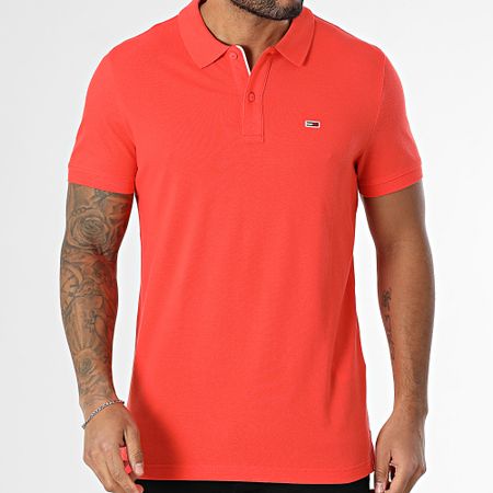 Tommy Jeans - Polo de manga corta 0676 Naranja