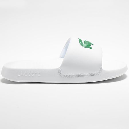 Lacoste - Sandalias Serve Slide 0.0 Logo Cocodrilo Blanco