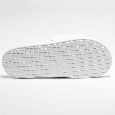 Lacoste - Sandalias Serve Slide 0.0 Logo Cocodrilo Blanco
