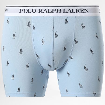 Polo Ralph Lauren - Juego De 3 Boxers Azul Marino Blanco Claro