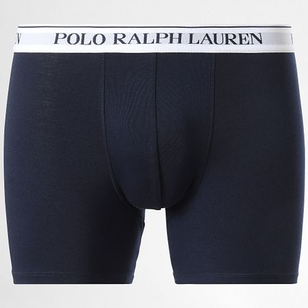 Polo Ralph Lauren - Juego De 3 Boxers Azul Marino Blanco Claro
