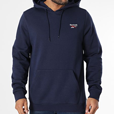 Reebok - Sudadera con capucha Identity Small Logo Fleece 100202877 Azul marino