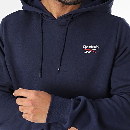 Reebok - Sudadera con capucha Identity Small Logo Fleece 100202877 Azul marino