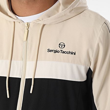 Sergio Tacchini - Chándal Alata 41054 41053 Negro Beige Blanco