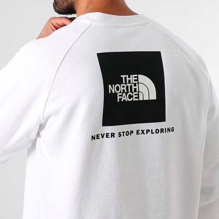 The North Face - Box A89FA Sudadera cuello redondo raglán Blanco