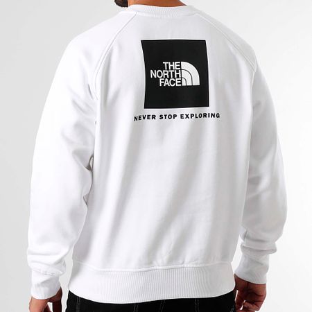 The North Face - Box A89FA Sudadera cuello redondo raglán Blanco
