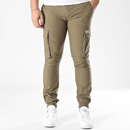Calvin Klein - 7614 Pantalón cargo verde caqui