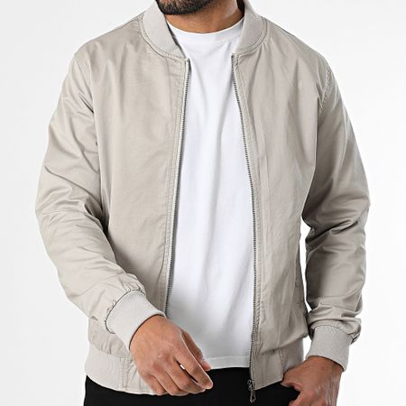 Kymaxx - Chaqueta gris con cremallera