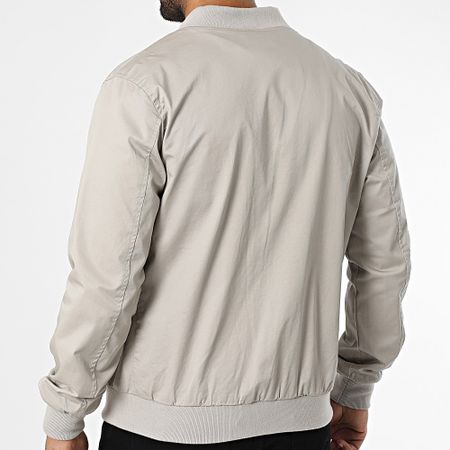 Kymaxx - Chaqueta gris con cremallera