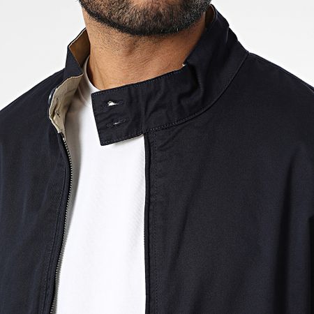 Kymaxx - Chaqueta azul marino con cremallera