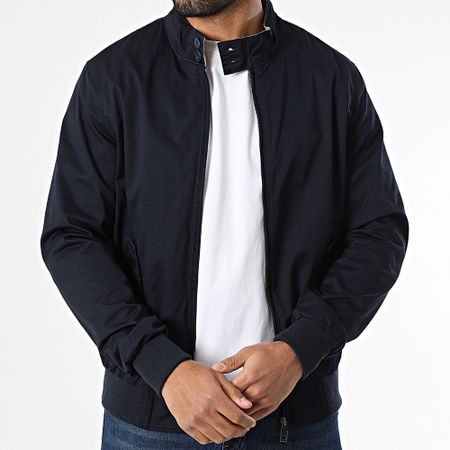Kymaxx - Chaqueta azul marino con cremallera