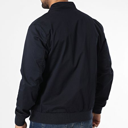 Kymaxx - Chaqueta azul marino con cremallera