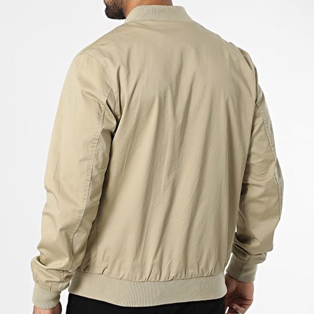 Kymaxx - Chaqueta beige con cremallera