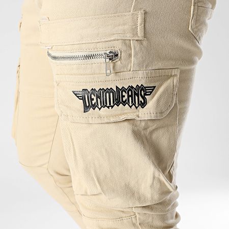 MTX - Pantalones Cargo Beige Slim Jeans