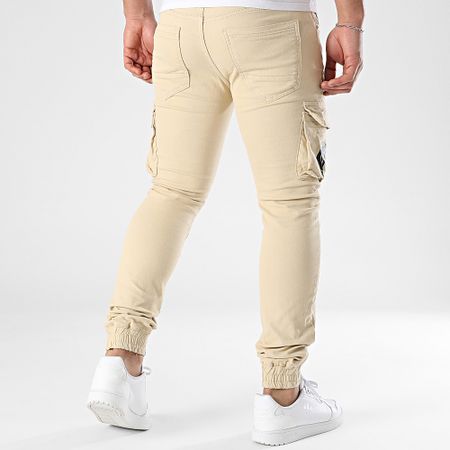 MTX - Pantalones Cargo Beige Slim Jeans