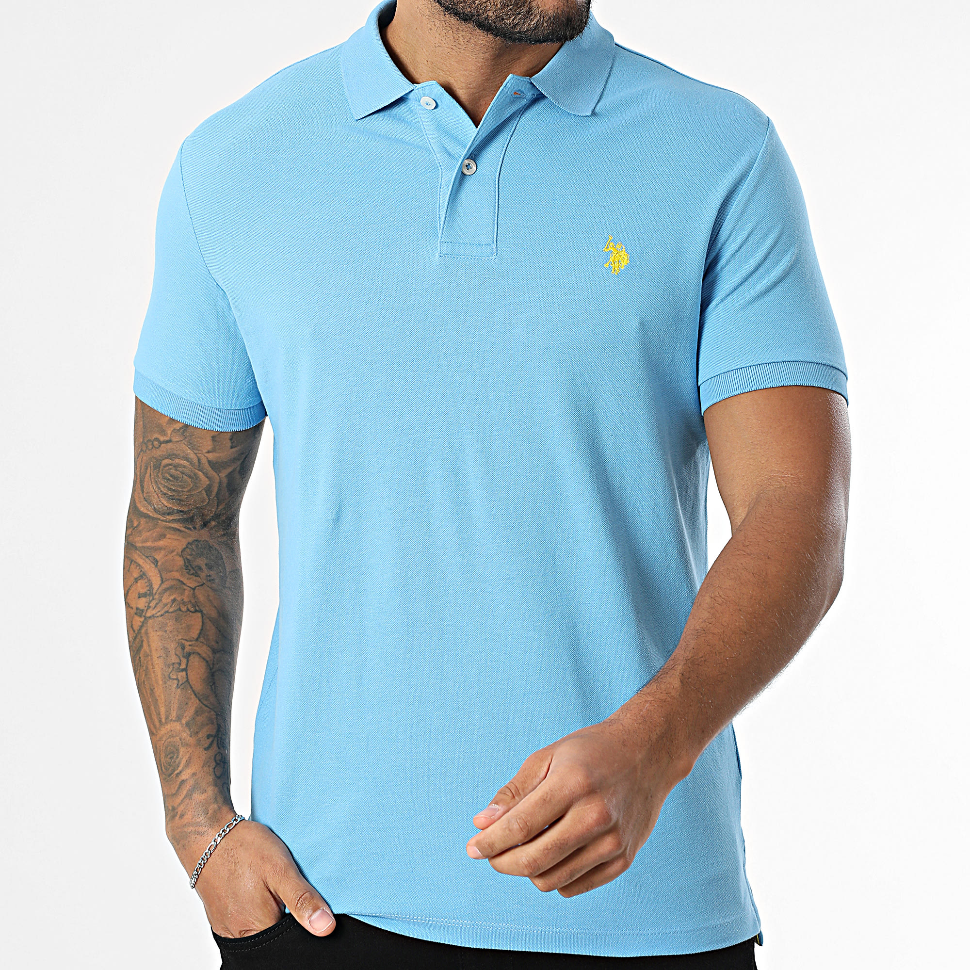US Polo ASSN - Polo manga corta US197001-000147 Azul claro