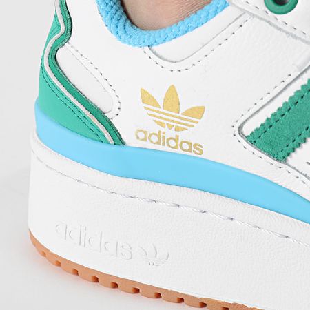 Adidas Originals - Zapatillas Forum Bold Stripes W JI0062 Cloud White Court Green Sky Rush Mujer