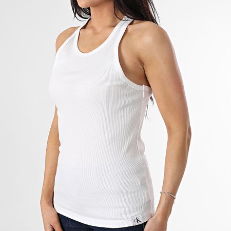 Calvin Klein - Camiseta de tirantes de mujer 7492 Blanco