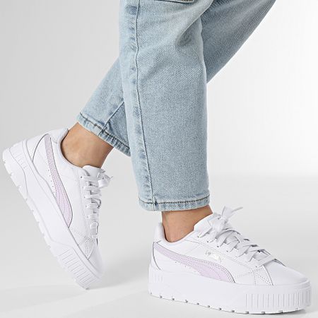Puma - Karmen II Mujer Zapatillas 398878 Puma Blanco Lila Escarcha
