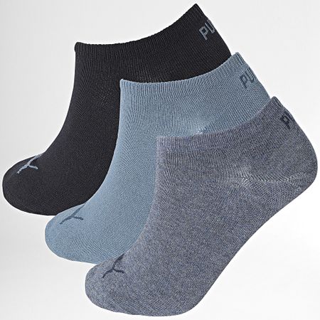 Puma - Lote de 3 pares de calcetines 701231277 Bleu Chiné Bleu Marine