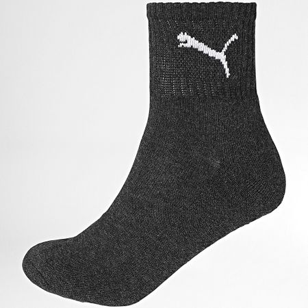 Puma - Lote de 3 pares de calcetines 231011001 Gris carbón Gris brezo