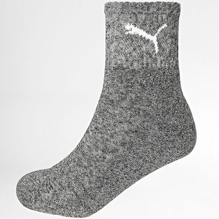 Puma - Lote de 3 pares de calcetines 231011001 Gris carbón Gris brezo