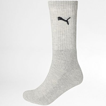 Puma - Lote de 6 pares de calcetines 701219583 Blanco Gris Negro
