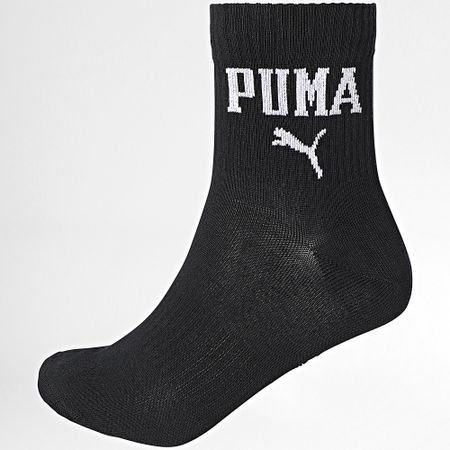Puma - Lote de 3 pares de calcetines 701231485 Negro Blanco Gris Brezo