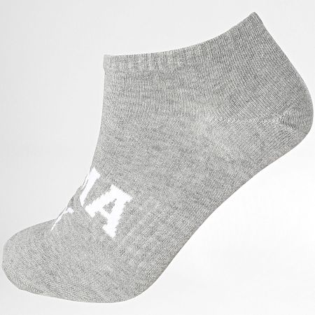 Puma - Lote de 3 pares de calcetines 701231487 Blanco Gris Brezo Negro