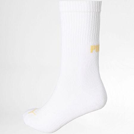 Puma - Lote de 3 pares de calcetines 701222067 Blanco