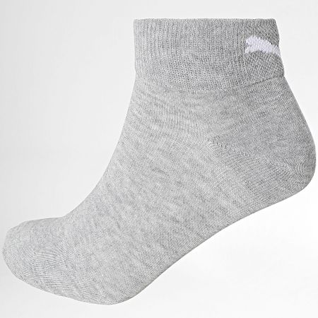Puma - Lote de 3 pares de calcetines 701228830 Blanco Gris Brezo Negro