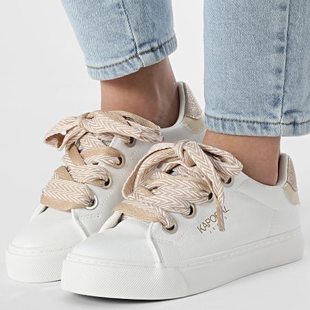 Kaporal - Severine Zapatillas Mujer C400348 Blanco Oro Claro