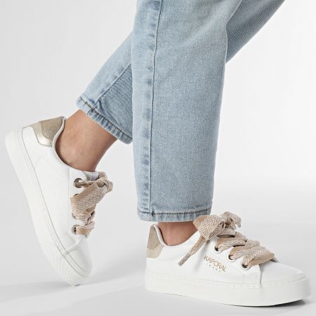 Kaporal - Severine Zapatillas Mujer C400348 Blanco Oro Claro