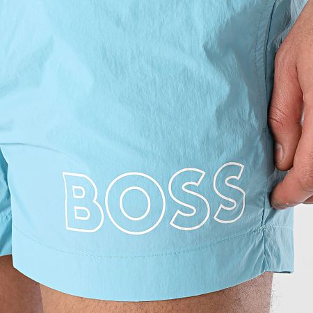 BOSS - Shorts de baño Mooneye 50469280 Azul claro