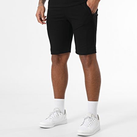 Classic Series - Conjunto de camiseta negra y pantalón corto de jogging