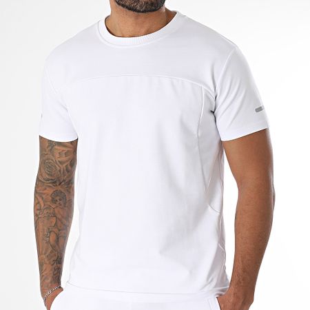 Classic Series - Conjunto de camiseta blanca y pantalón corto de jogging