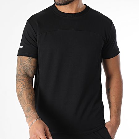 Classic Series - Conjunto de camiseta negra y pantalón corto de jogging