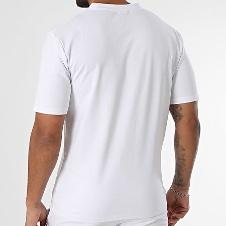 Classic Series - Conjunto de camiseta blanca y pantalón corto de jogging